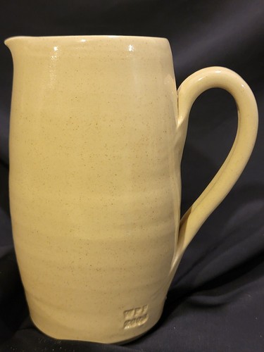 WPF 2003 Williamsburg Pottery Factory Salt Glaze Stoneware Water Pitcher Cobalt - Picture 5 of 12