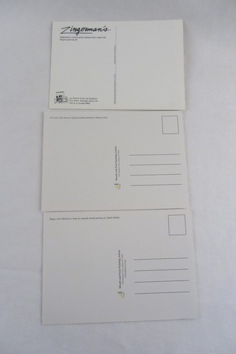 3 Lot POSTKARTEN - Olivenöl von Uleman, Happy Holiday Puppy, blaue Vögel von Hribek - Bild 5 von 5