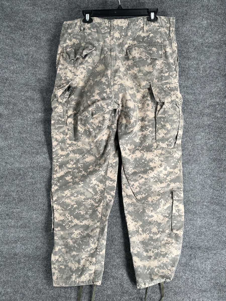 Army Combat Trousers Men Large Regular Digital Camo RipStop FR
