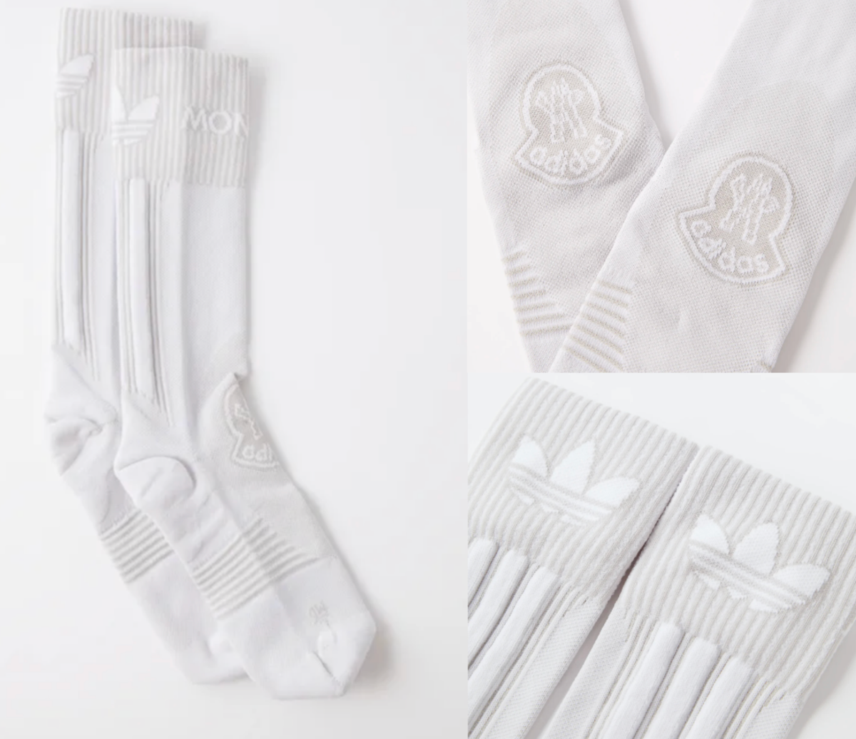 Moncler X Adidas Originals Logo Stripes Tennis Socks Sneakers
