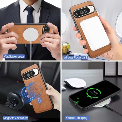 Para Google Pixel 9A/9Pro XL/9Pro/9/8 Mag Seguro Cuero PU Anillo Soporte Billetera Estuche - Imagen 3 de 17