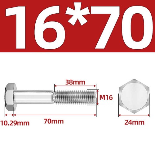 304 Edelstahl Teilgewinde Sechskantschrauben Sechskantschrauben DIN931 M6 M8 M27 - Bild 166 von 257