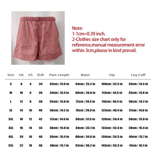 Women Comfy Drawstring Casual Elastic Waist Pocketed Shorts Loose Casual-Shorts# - Picture 4 of 26