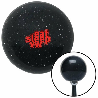 Red Eat Sleep VW Black Metal Flake with M16 x 1.5 Insert American Shifter 279559 Shift Knob Red Eat Sleep VW Black Metal Flake with M16 x 1.5 Insert American Shifter 279559 Shift Knob