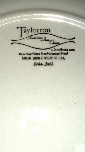 Taylor Smith Taylor TAYLORTON ECHO DELL FLORAL 2 CUPS & 4 SAUCERS - Picture 2 of 2