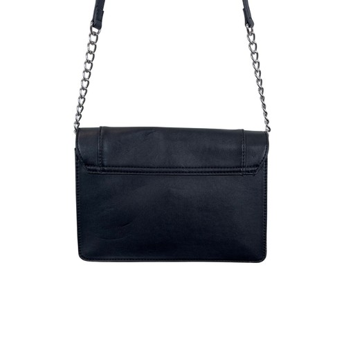 Guess Matte Black Quilted Pattern Chain Strap Crossbody Purse Sz S - Picture 4 of 12