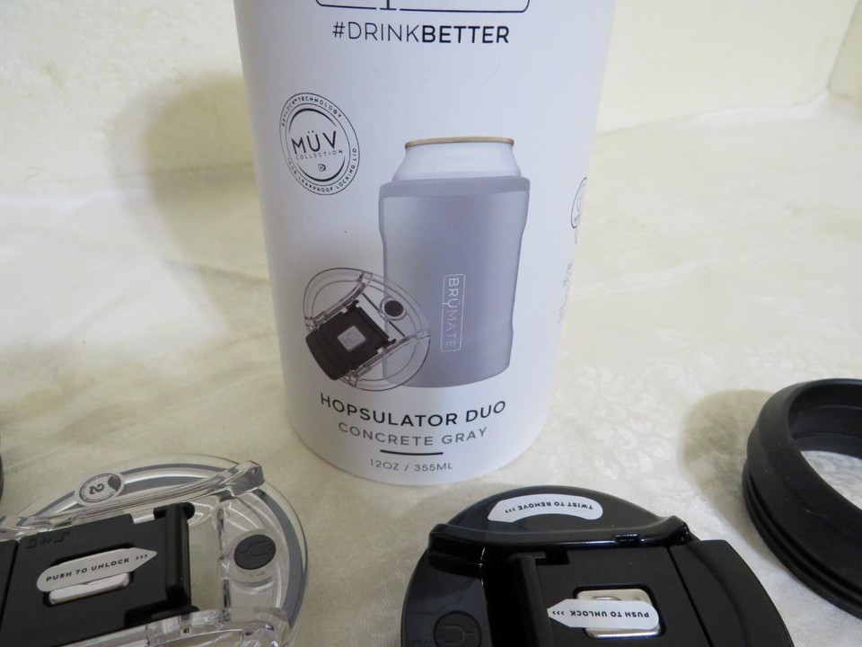 Brumate Hopsulator Replacement Tumbler Lid & Collars Parts Pack 2 Lids