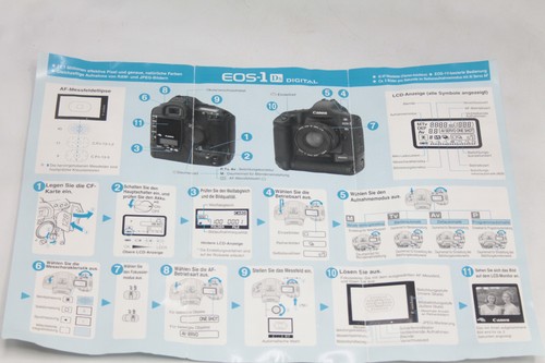 CANON EOS-1 DS KAMERAGEHÄUSE Body DSLR Vollformat 11,1 MP Spiegelreflex Digital - Bild 24 von 24