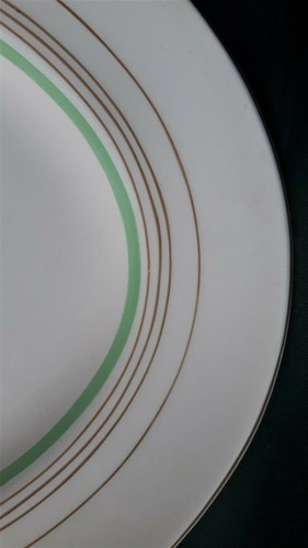 MYOTTS SERVING PLATTER HAND PAINTED ART DECO IRONSTONE PLATTER IN BROWN & WHITE - Picture 3 of 6
