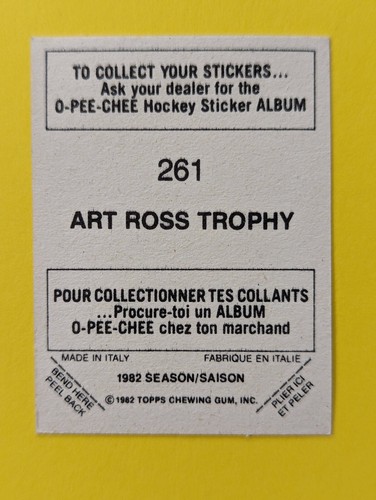 1982-83 O-Pee-Chee HNL Hockey Stickers OPC U-Pick - Picture 496 of 500