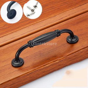Matte Black Door Pull Handle Kitchen Drawer Furniture Handles 96mm Image Is Loading Matte Black Door Pull Handle Kitchen Drawer Furniture