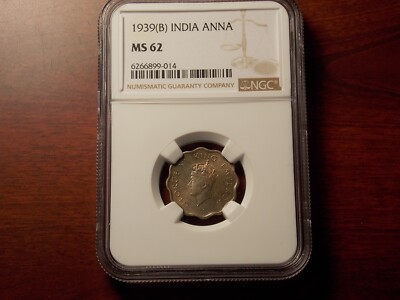 NGC-MS62RB イギリス領 インド 1/4Anna 1901（C） India British