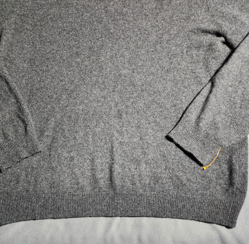 Cashmere Club Room Luxus Pullover Herren XL dunkelgrau 100% Kaschmir Pulli - Bild 3 von 16