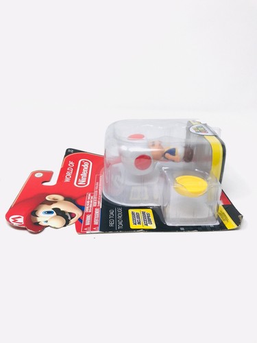 World Of Nintendo Red Toad Super Mario 3.25Inch Figure Jakks 2016 Series 2 - Picture 6 of 7