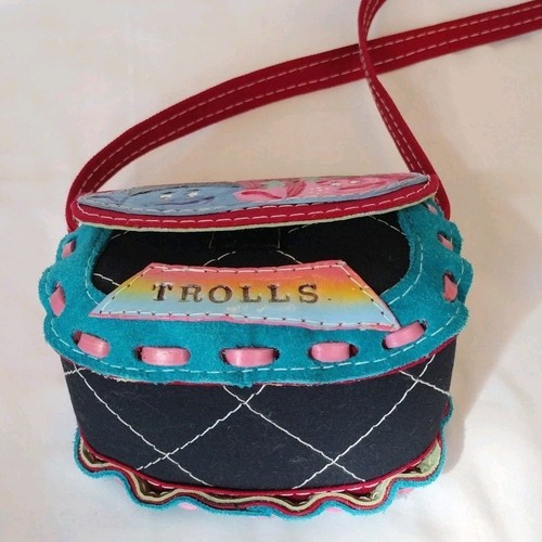 Trolls Handmade Painted Boxy Purse Shoulder Bag One Of A Kind - Picture 7 of 12