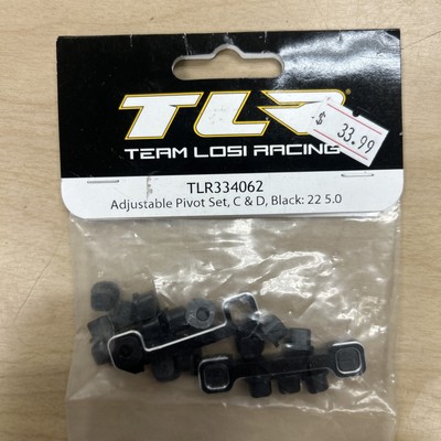 Team Losi Racing 334062 Adjustable Pivot Set, C & D, Black: 22 5.0