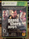 Grand Theft Auto 4 IV Complete Edition (Xbox 360, 2010) CIB w/ Manual - No Map