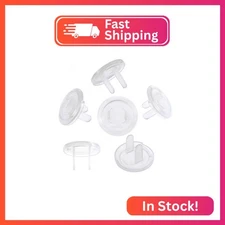 PandaEar Outlet Plug Covers(52 Pack) Clear Child Proof Electrical Protector Safe