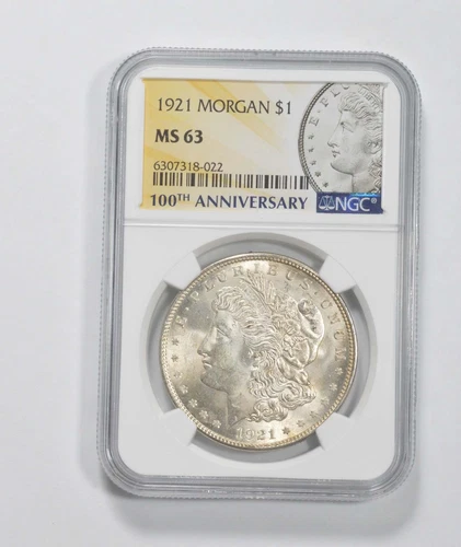 1921 MS63 100th Anniv 2021 Special Label Morgan Silver Dollar NGC *3842
