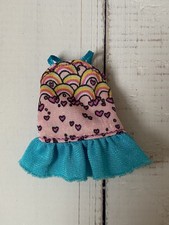 Little Club Chelsea Doll Blue Pink Rainbow  Dress Clothes Clothing  Outfit  (C4)