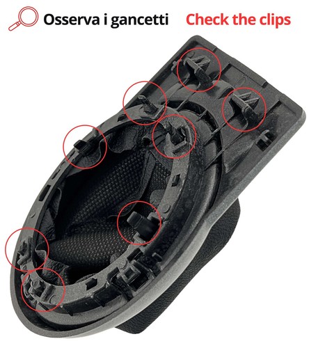 Kit Pomello 5 Marce Cuffia Ghiera Adattatore Compatibile Citroën C4 I 2004–2010 - Imagen 6 de 9