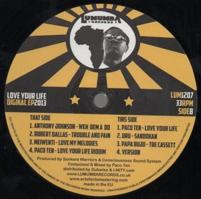 Various - Love Your Life Riddim Ep (12'', EP)