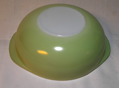 Vintage 1950's PYREX #024 Lime Green 2 Qt Casserole Dish W/ PYREX Lid 684-C USA - Picture 7 of 8