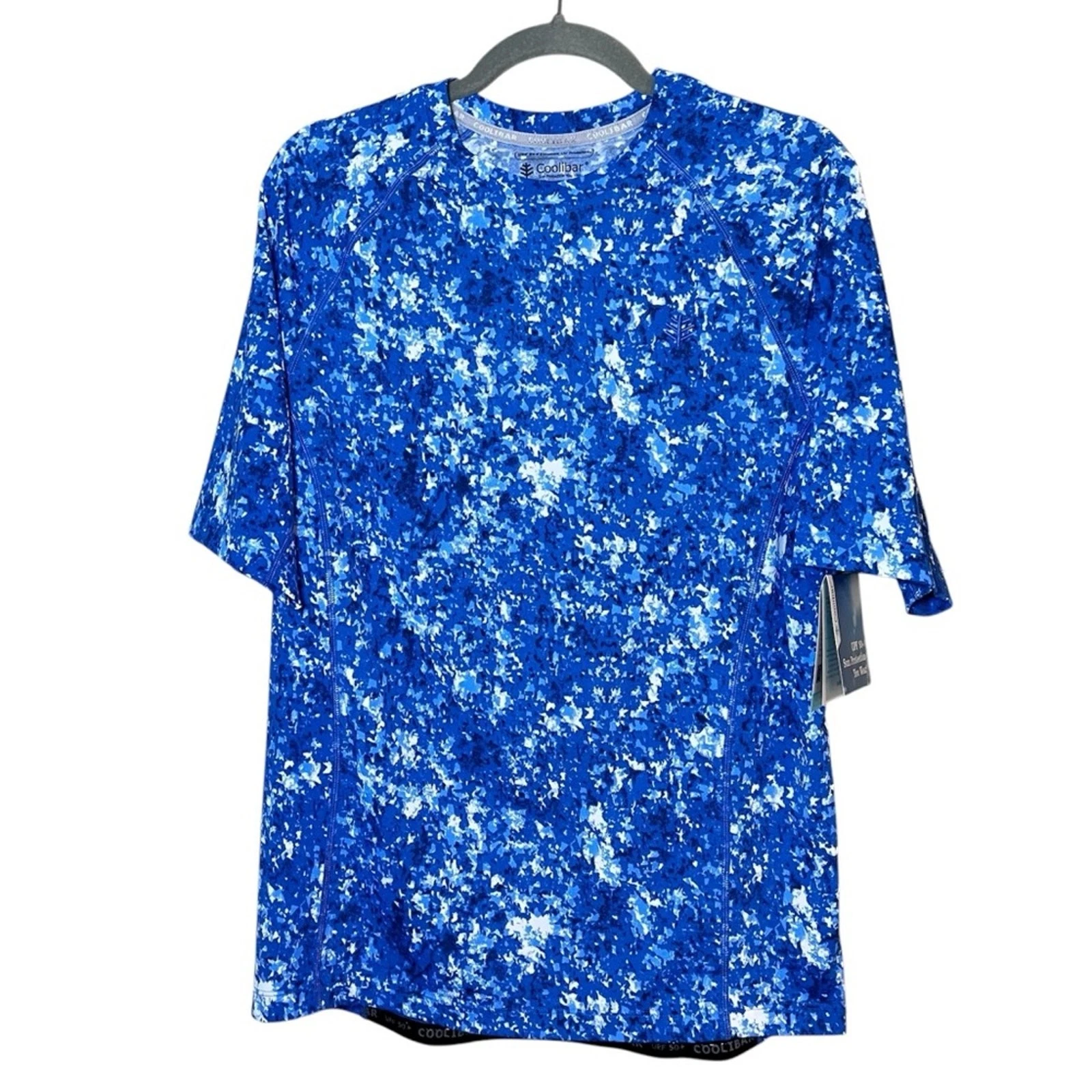 Coolibar NEW Men’s Hightide Short Sleeve Sun Protection Swim Shirt Blue Print M
Opens in a new windo