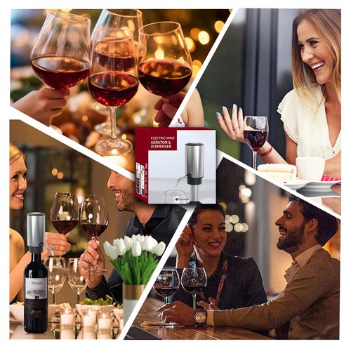 Wine Aerator Electric Wine Decanter Automatic Wine Aerator, Wine Dispenser Wi... - Foto 6 di 6