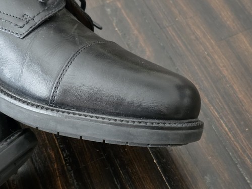 Dockers Shoes Mens Gordon Dress Cap Toe Oxford 90-2214 Black Leather Size 14W - Photo 15/24