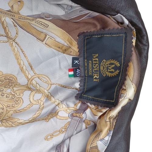 Misuri Firenze braune Lederjacke K40 Vera Pelle Satin 100% PL Damen - Bild 7 von 12