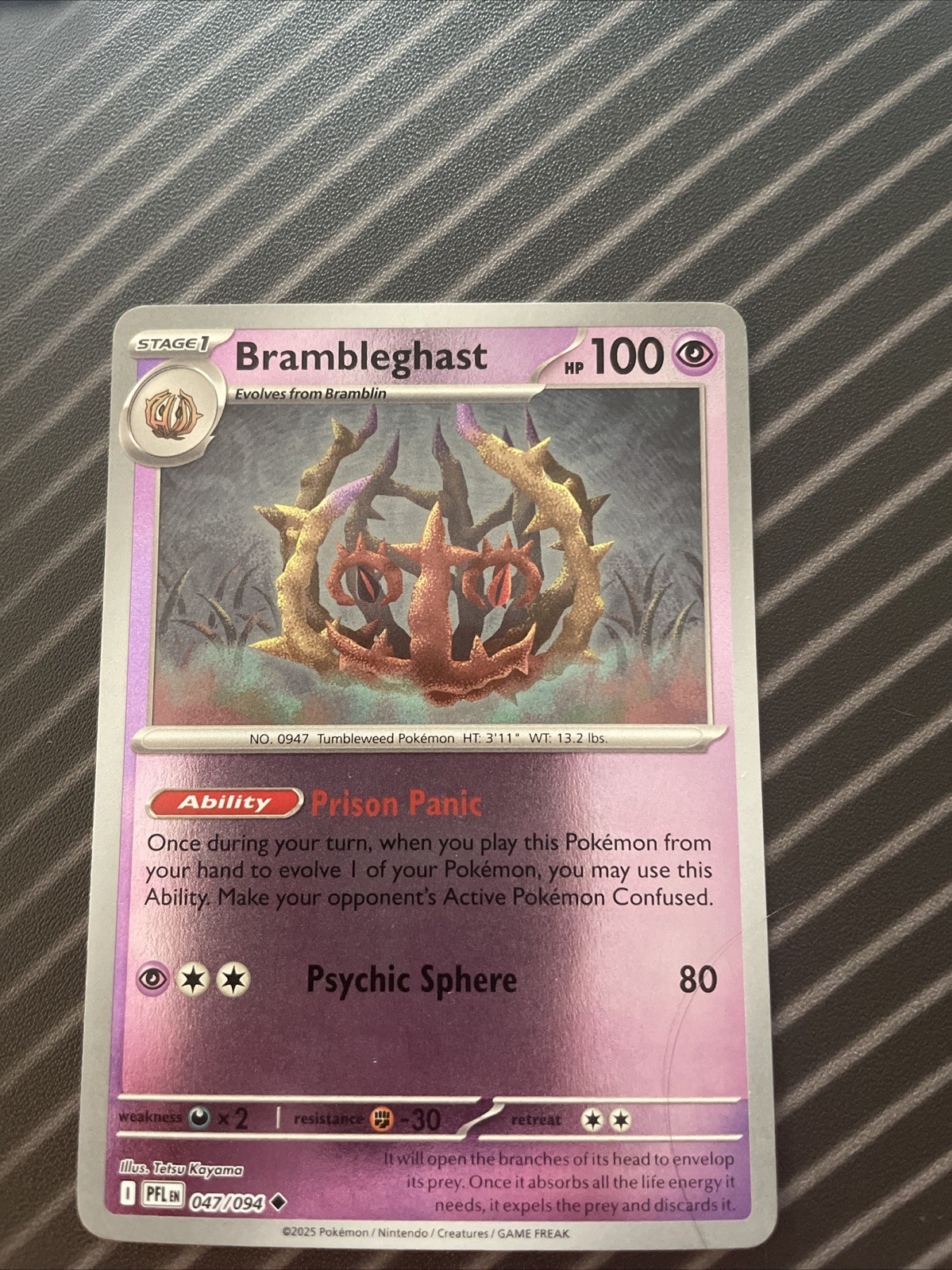 Brambleghast 047/094 Reverse Holo - Near Mint- Phantasmal Flames
