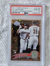 2011 Topps Update Series - J.D. Martinez #US186 Cognac Diamond Anniversary (RC) 