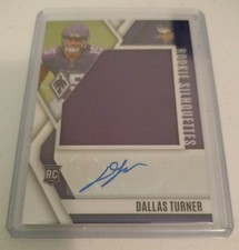 2024 Panini Phoenix Football Rookie Silhouettes RC Auto Dallas Turner /299 RPA
