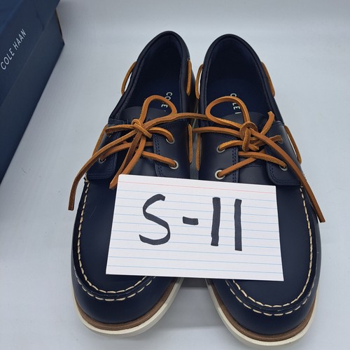 Cole Haan Grand Cross Court Boat Shoes SZ 12 M Navy/Brit Tan New In Box - Picture 12 of 12