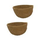 16" x 10" Round Molded Coco Liner - 2 Pack