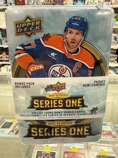 2025-26 Upper Deck Hockey Series 1 FACTORY SEALED TIN Look for Young Guns F/S