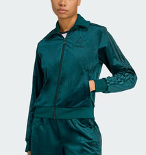 adidas Originals Adicolor Velour Track Top Women's Casual Jacket AsiaFit JY2589