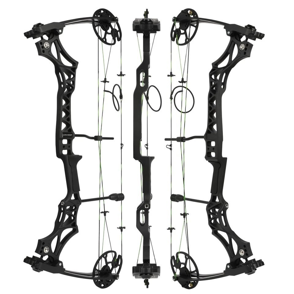 Archery Compound Bow Kit 30-70lbs 320fps Adjustable Arrows Target Hunting Shoot - Image 4 of 4