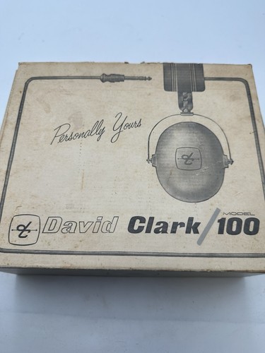 Vtg 1960's David Clark Model 100 Listen Only Audio Headphones Over the Head VGUC - Picture 17 of 21