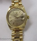 VINTAGE 18K GOLD ROLEX PRESIDENT DAY DATE WATCH 1803 MENS CHAMPAGNE DIAL