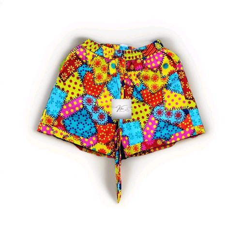 Ankara Shorts Size 12/14 Only! Lovely To Rock Your Summer Dress Code. - Picture 4 of 6