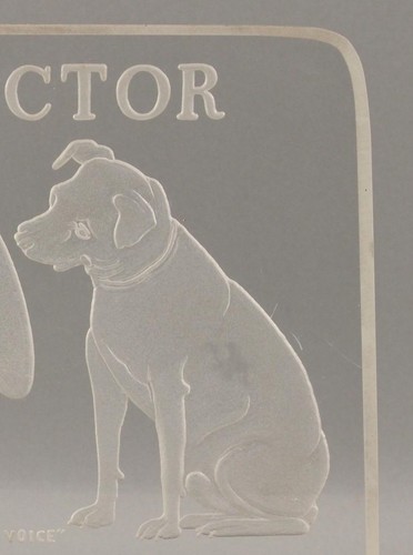 Antik RCA Victor Radio Victrola Phonograph NIPPER DOG Werbung Leuchtschild   - Bild 5 von 14