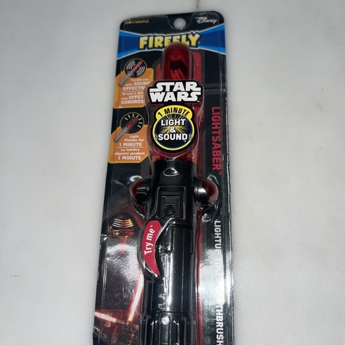 Disney Star Wars Kylo Ren Lightsaber Toothbrush Firefly Light Sound Timer Works - Picture 2 of 6