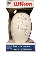 Howie Long HOF Signed Wilson NFL Football