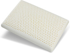 Firm Latex Pillow, Natural Latex Foam Pillow with Removable Cotton Cover