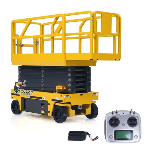 1/14 Metal RC Hydraulic Scissor Aerial Lift Platform Work Platform Light I6S - Picture 2 of 24