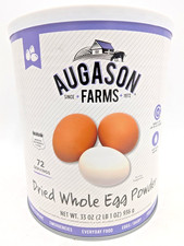 Augason Farms Dried Whole Egg Powder | BRAND NEW | REAL EGGS | 2LB| 72 Servings