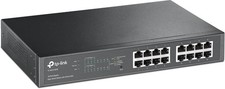 TP-Link TL-SG1016PE 16-Port Gigabit Easy Smart Switch mit 8-Port PoE+, 150 W