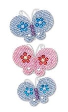 New Jolee Boutique Dimensional Stickers leatherettes Funky Butterflies